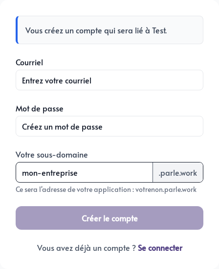 Avis affiché lors d&rsquo;une inscription liée à un ambassadeur