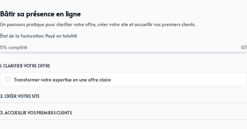 Plan du cours vu par un étudiant