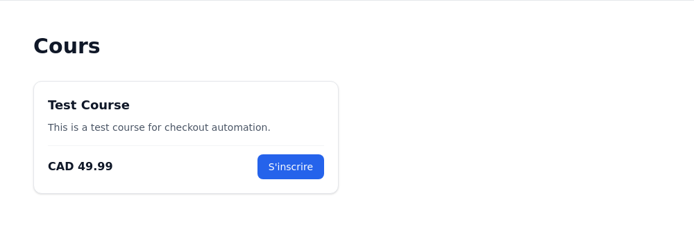Catalogue public des cours