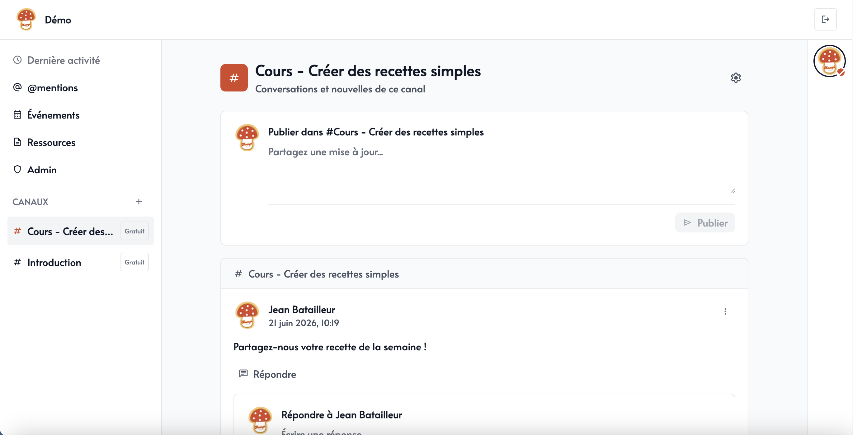 Module de communauté Parle
